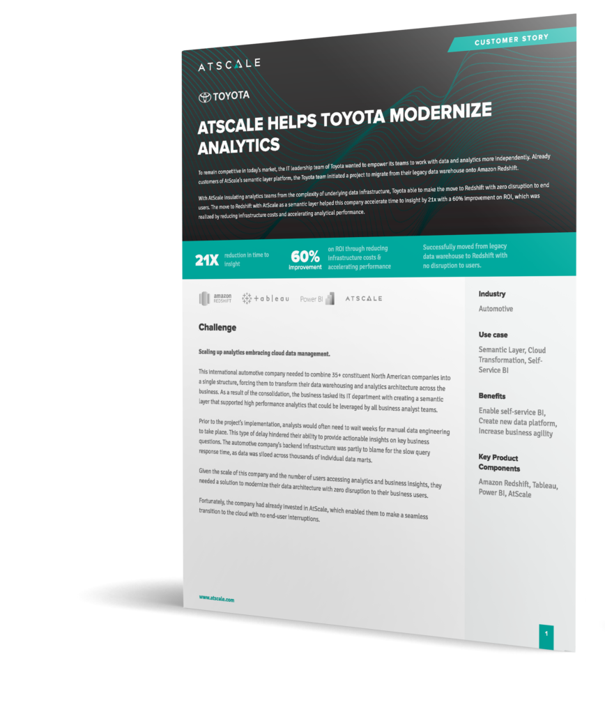 AtScale & Amazon RedShift: Cloud Data Warehouse  AtScale