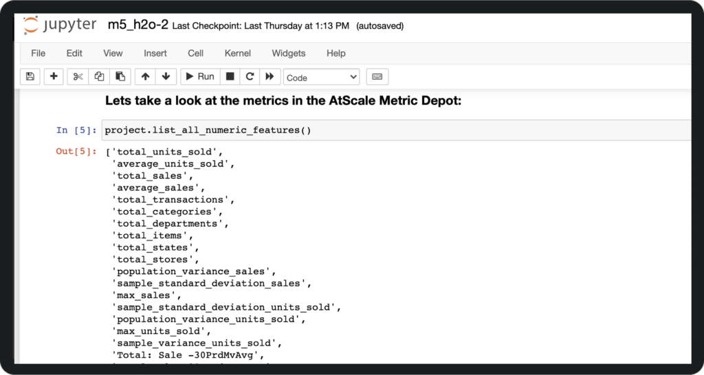 Jupyter code