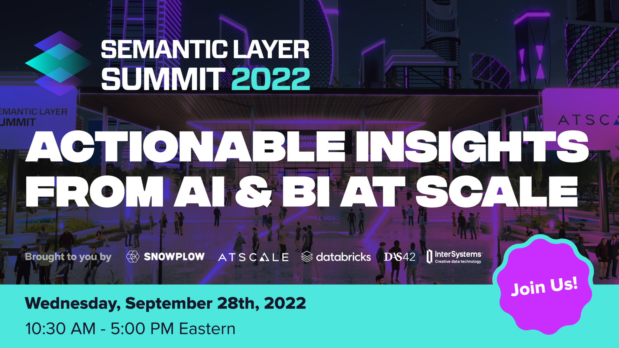 Semantic Layer Summit Speakers and Sessions AtScale