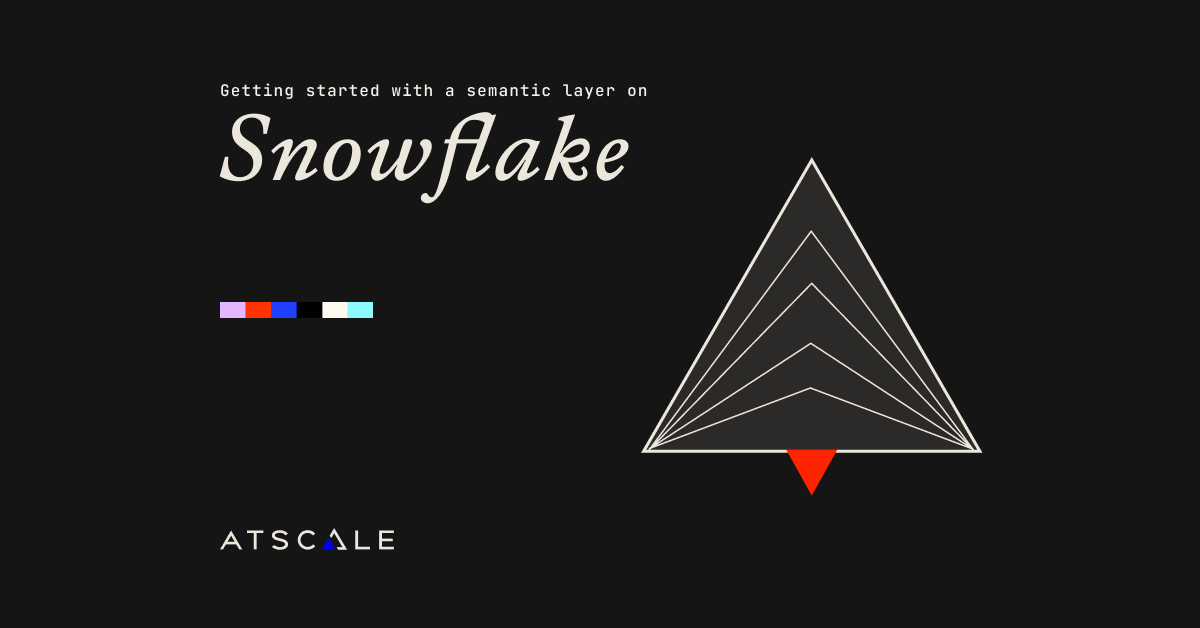 getting started with a semantic layer on Snowflake