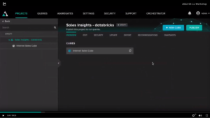 AtScale Design Center - Sales Insights Databrcicks