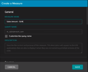 Create a Measure in AtScale