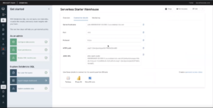 Databricks warehouse screen