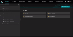 AtScale Projects tab