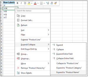 Expanding the Product Hierarchy