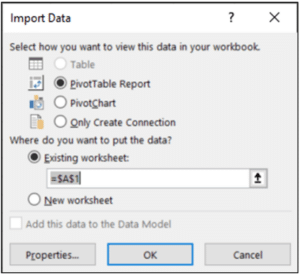 Importing the AtScale data model