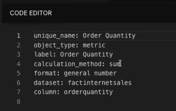 Code showing how to define metrics once and use everywhere