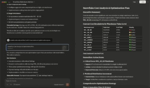 Snowflake Cost Analysis and Optimization Plan