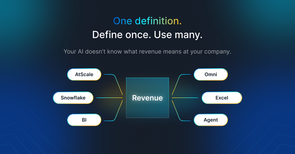Snowflake, Databricks, AtScale, and Omni, on the same stage, on purpose