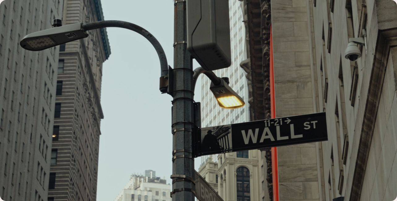 Wall Street financial district